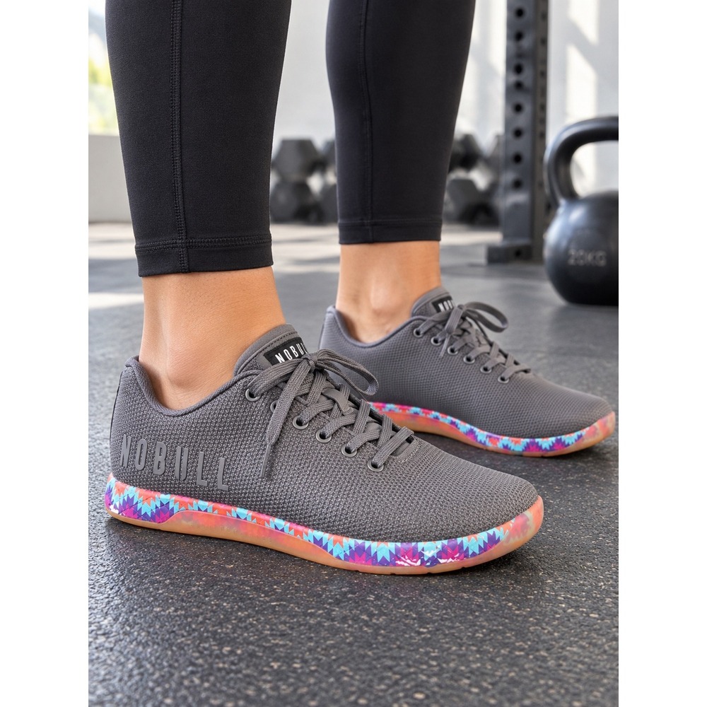 NOBULL Trainer Dark Grey SuperFabric Multi Color Gym Shoes Mens 8.5 Women 10